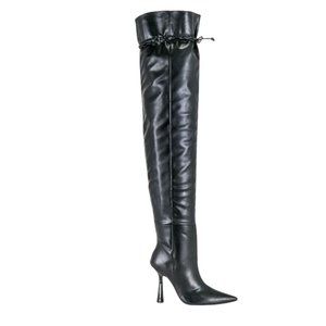 Good American Carla Over The Knee Thigh High Boots Black